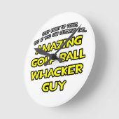 Golf Ball Whacker Typ Runde Wanduhr (Winkel)