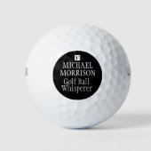 Golf Ball Whispere Personalisierter Name (Vorderseite)
