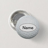 golf ball with your name on it button (Vorne & Hinten)