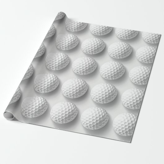 Golf Ball Wrapping Paper - Ideal für Golf Lover Geschenkpapier (Ungerollt)