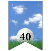Golf Ball zum 40. Jubiläum Jagdfahnen Wimpelkette (Zweite Fahne)