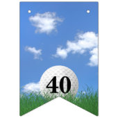 Golf Ball zum 40. Jubiläum Jagdfahnen Wimpelkette (Dritte Fahne)