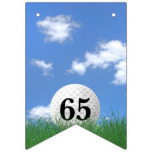 Golf Ball zum 65. Geburtstag Jagdfahnen Wimpelkette (Zweite Fahne)