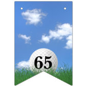 Golf Ball zum 65. Geburtstag Jagdfahnen Wimpelkette (Dritte Fahne)