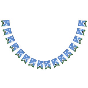 Golf Ball zum 80. Geburtstag Jubiläumsflaggen Wimpelkette