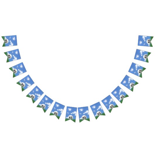 Golf Ball zum 85. Geburtstag Jubiläumsflaggen Wimpelkette (Alle)