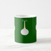 Golf Bälle Muster auf Grün Kaffeetasse (Mittel)