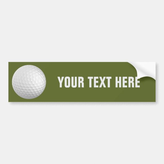Golf-Ballgewohnheits-Autoaufkleber Autoaufkleber (Vorne)