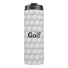 Golf Balls Abstract Design Thermal Tumbler Thermosbecher