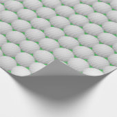 Golf Balls Abstract Design Wrapping Paper Roll Geschenkpapier (Ecke)