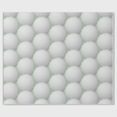Golf Balls Abstract Design Wrapping Paper Roll Geschenkpapier (Flach)