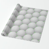 Golf Balls Abstract Design Wrapping Paper Roll Geschenkpapier (Ungerollt)