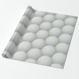 Golf Balls Abstract Design Wrapping Paper Roll Geschenkpapier