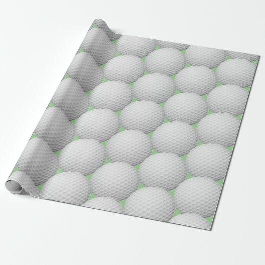 Golf Balls Abstract Design Wrapping Paper Roll Geschenkpapier (Ungerollt)