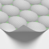 Golf Balls Abstract Design Wrapping Paper Roll Geschenkpapier (Ecke)