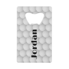 Golf Balls Abstraktes Design Flaschenabdeckung Geldbeutel Flaschenöffner