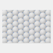 Golf Balls Abstraktes Design Wrapping Paper Set Geschenkpapier Set (Vorderseite 2)