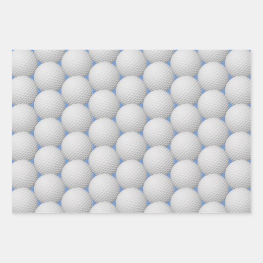 Golf Balls Abstraktes Design Wrapping Paper Set Geschenkpapier Set (Vorderseite 2)
