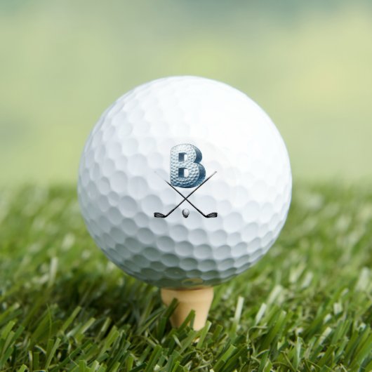 Golf Balls - Alpha-Nummer-LETTER B Golfball (Insitu T-Shirt)