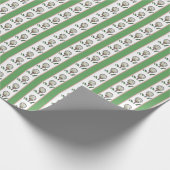 Golf Balls auf dem T-Shirt Sage Tan und White Geschenkpapier (Ecke)