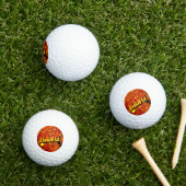 Golf Balls Bang - Comic Style Power Play Golfball (Insitu Gras)