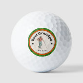 Golf Balls - Beste Opa von Par Golfball (Vorderseite)