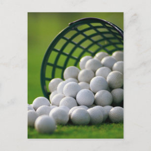 Golf Balls Bucket Postkarte