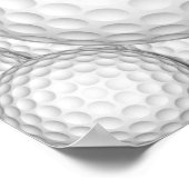 Golf Balls Collage Poster (Ecke)
