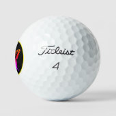 Golf Balls CUSTOM MONOGRAM BUTTERFLUSS IN RAINBOW Golfball (Logo)