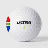 Golf Balls der südafrikanischen Flagge Golfball (Logo)
