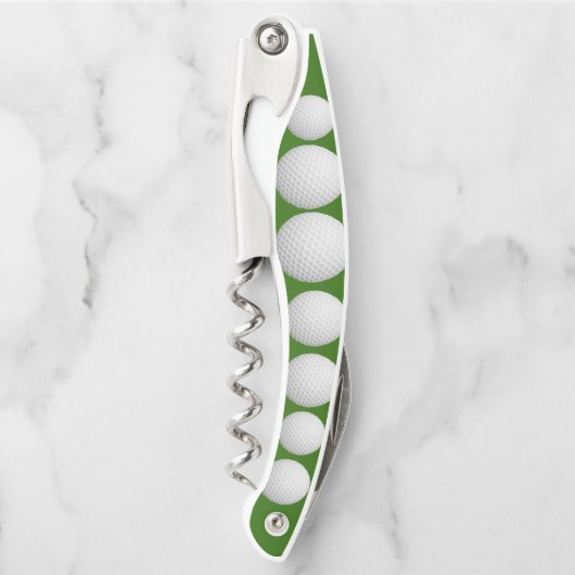 Golf Balls Design Corkschraube Kellnermesser (Vorderseite)