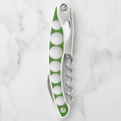 Golf Balls Design Corkschraube Kellnermesser (Rückseite)