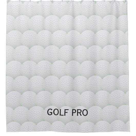 Golf Balls Design Duschvorhang (Vorderseite)