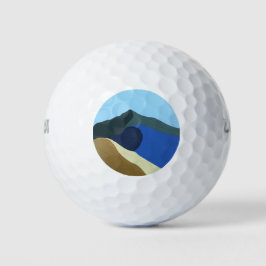 Golf Balls Farben des Tamalpais Malerei Design Golfball