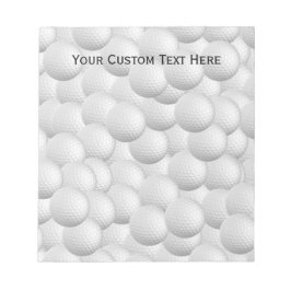 Golf Balls für Notebook Notizblock