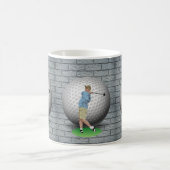 Golf Balls Golfer Tasse (Mittel)