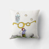 Golf Balls Golfer wirbelkissen Kissen (Rückseite)