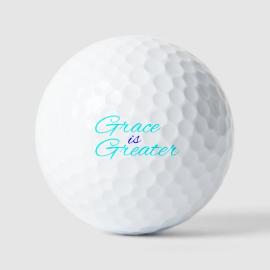 Golf Balls - Grace ist größer Golfball (Vorderseite)