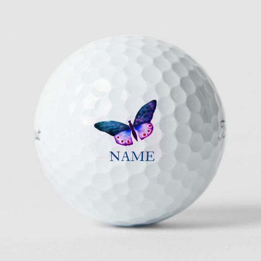 Golf Balls HÜBSCHE SCHALTFLÄCHE MIT INDIVIDUELLE N Golfball (Vorderseite)