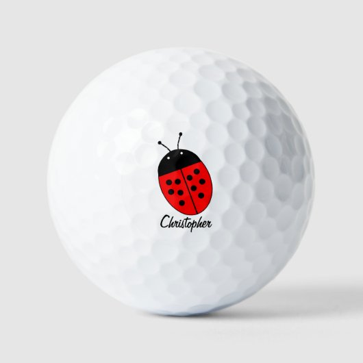 Golf Balls Ladybird Design Golfball (Vorderseite)