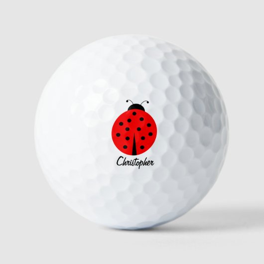 Golf Balls Ladybug Design Golfball (Vorderseite)