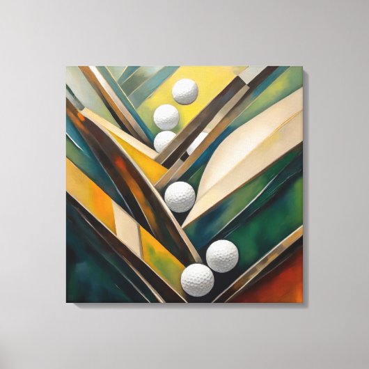 Golf Balls - Malerei - Leinwand Art Print (Vorderseite)