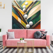 Golf Balls - Malerei - Leinwand Art Print (Insitu (Wohnzimmer))