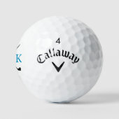 Golf Balls mit Namensbuchstaben Golfball (Logo)