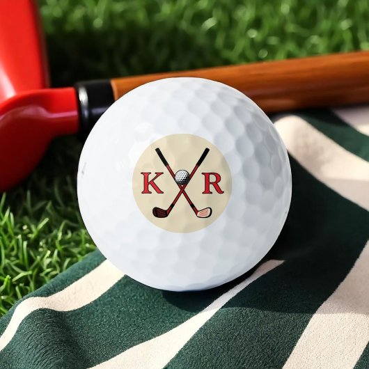 Golf Balls mit seinen Initialen Golfball