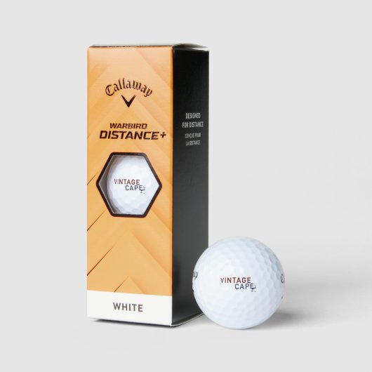 Golf Balls mit Vintagen Caplogos Golfball (Verpackungen)