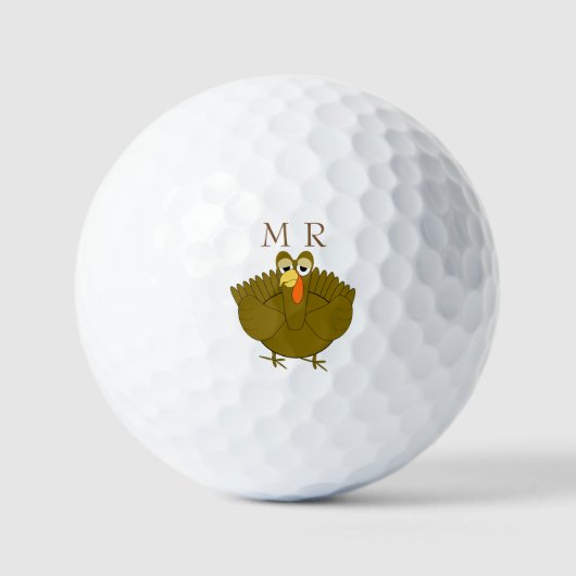 Golf Balls Monogrammiert Türkei Design Golfball (Vorderseite)