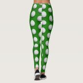 Golf Balls Muster | Cooles Girl-Green-Sportgeschen Leggings (Rückseite)