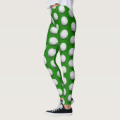 Golf Balls Muster | Cooles Girl-Green-Sportgeschen Leggings (Links)