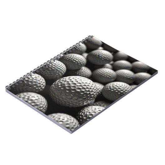 Golf Balls-MusterNotebook Notizblock (Linke Seite)